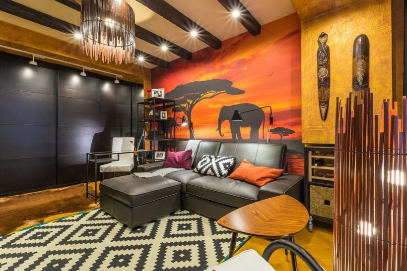 Интерьер сафари в стиле Африка