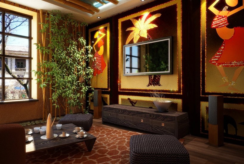 Этностиль Африка интерьер