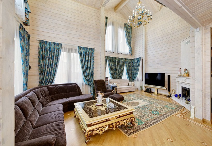 Интерьер деревянного дома