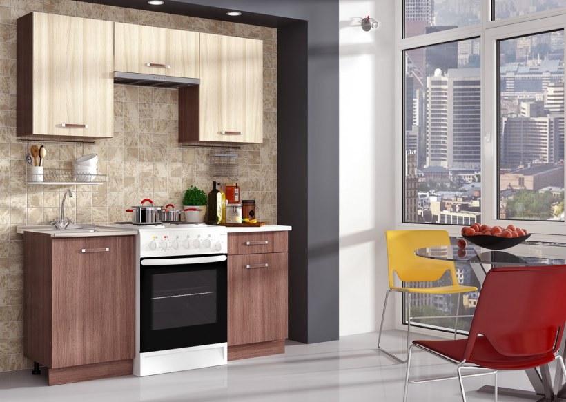 Кухня "Татьяна" ЛДСП 2,0м (Комби БД)