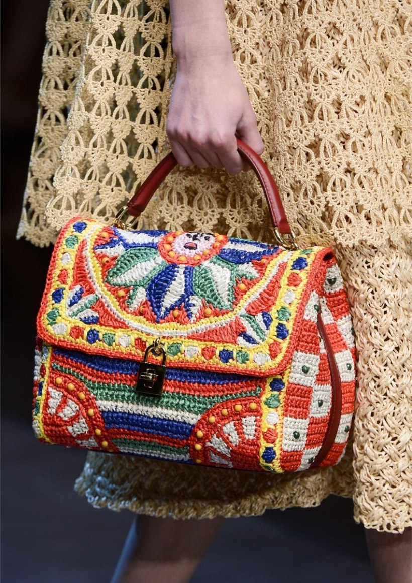 Вязаные сумки Дольче Габбана схема