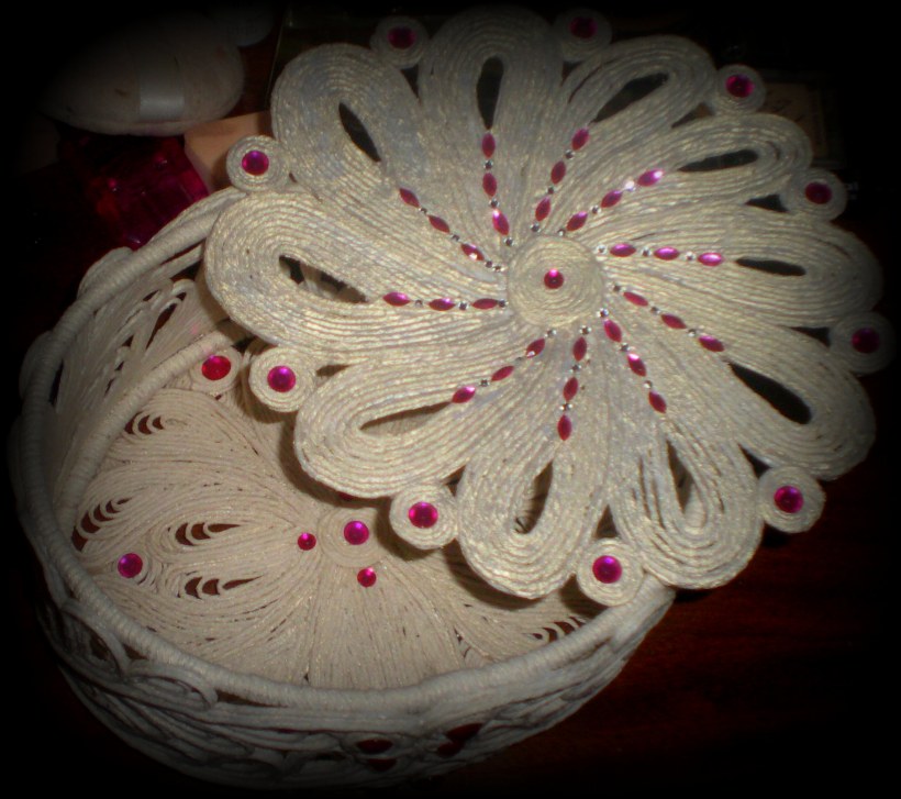 Шкатулка из шпагата своими руками