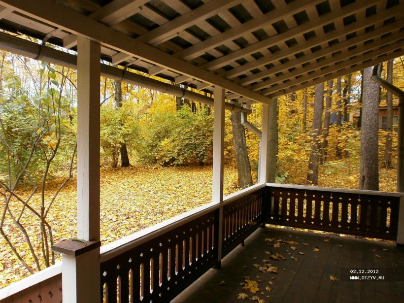 Художник Станислав Юлианович Жуковского (1873-1944) "осень веранда"