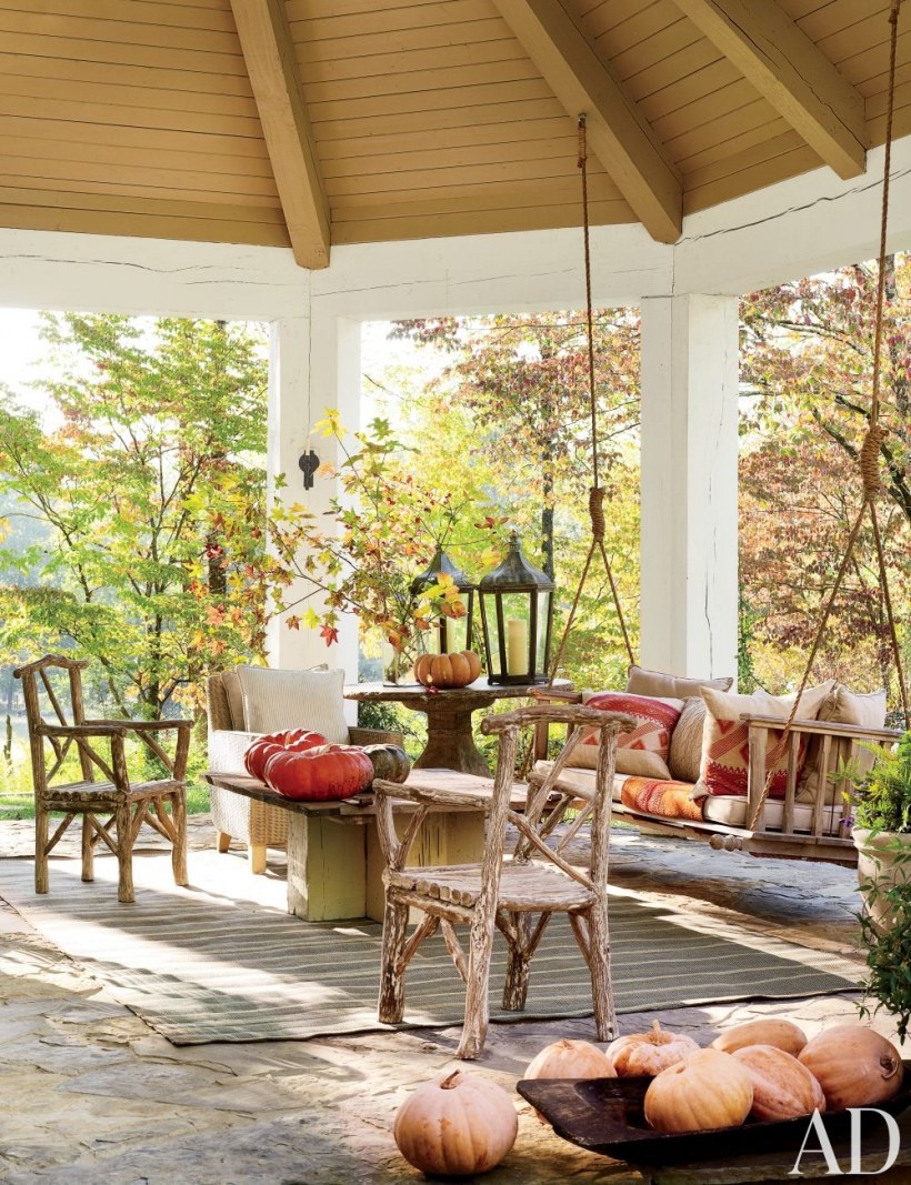 Осенний декор террасы