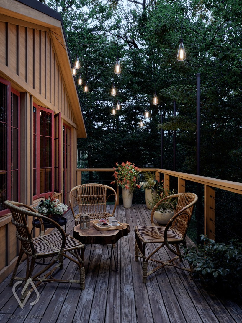 Осень веранда