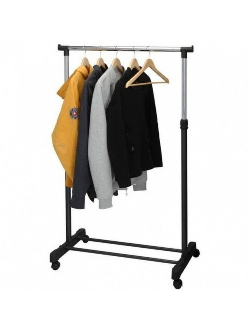 Напольная передвижная стойка для одежды Single-Pole Telescopic clothes Rack