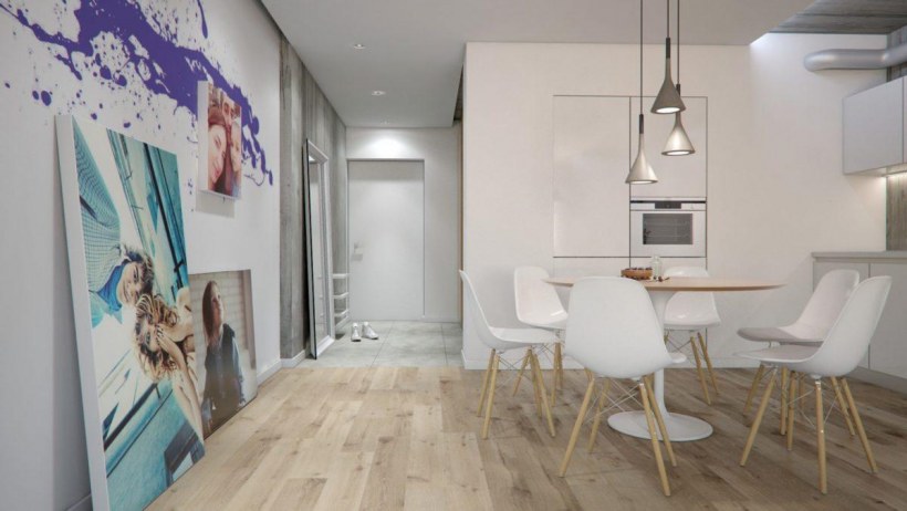 Лофт в светлых тонах в квартире