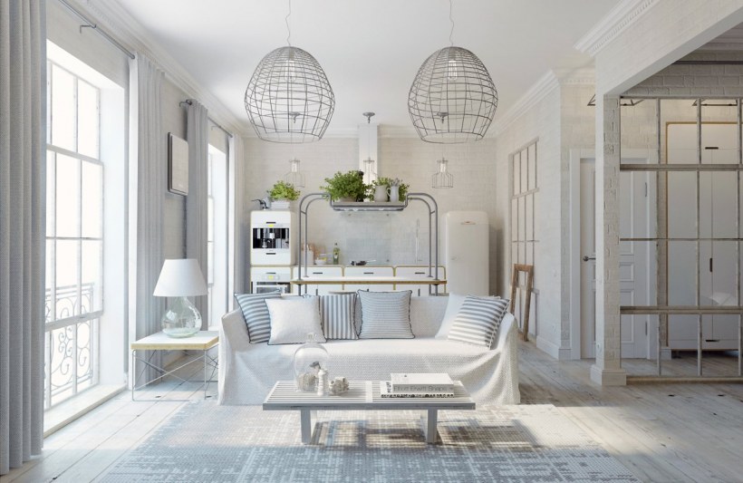 Белый интерьер