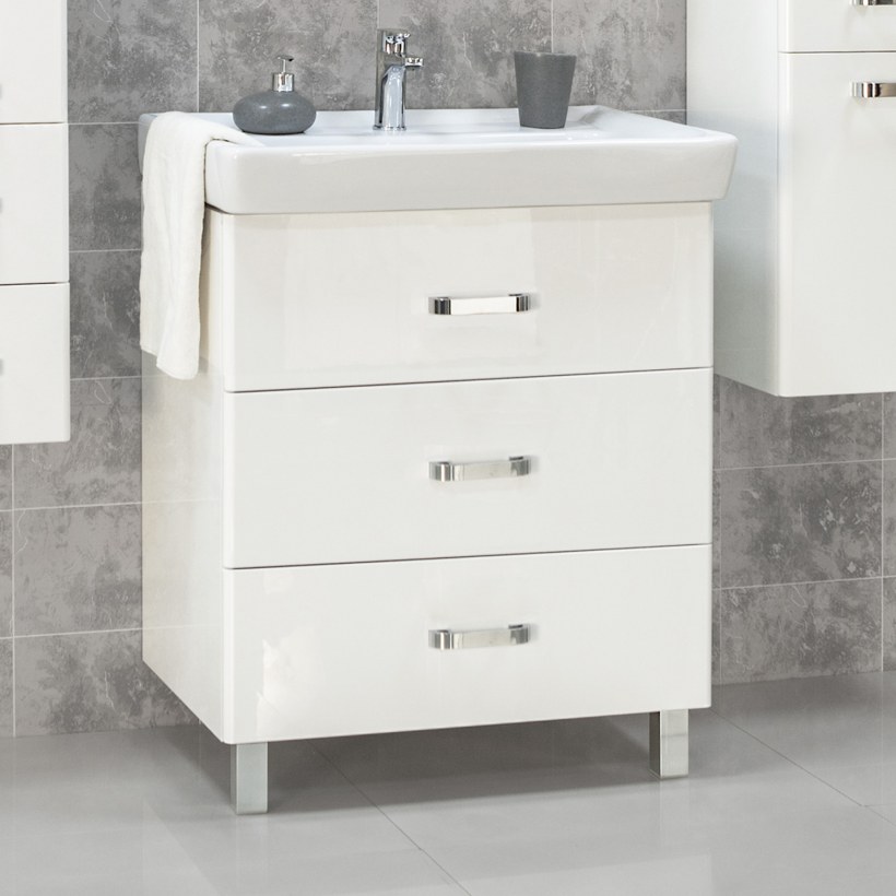 Тумба с раковиной Акватон Америна 70 белая