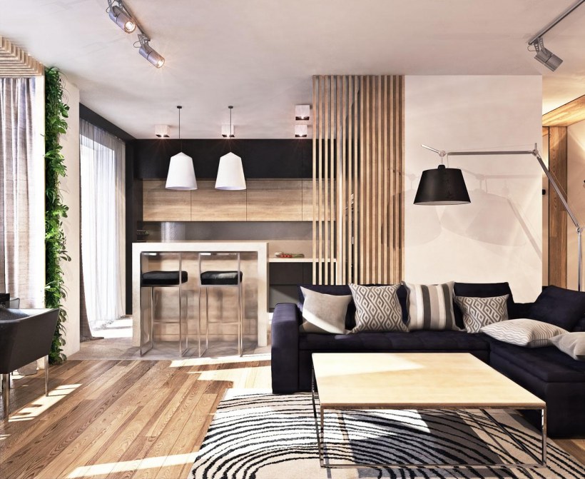 Гостиная в стиле Контемпорари