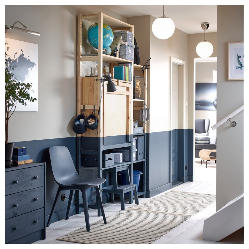 Ivar Ивар 2 секции/полки, сосна134x50x226 см