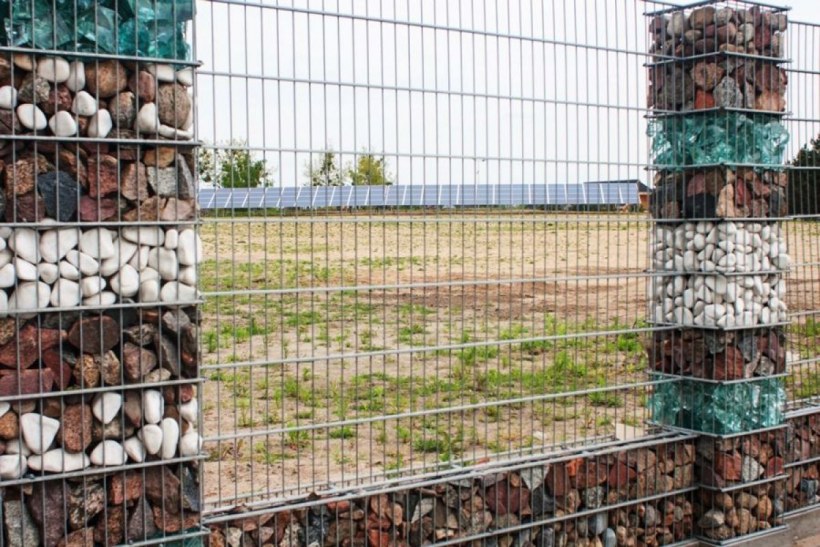 Столбы габионы для забора