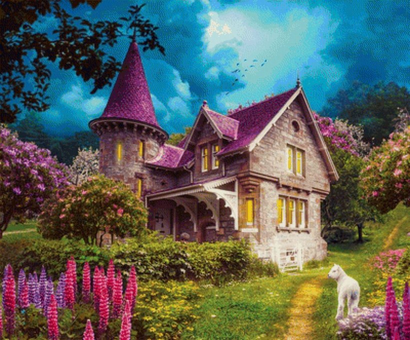 Красивый сказочный домик