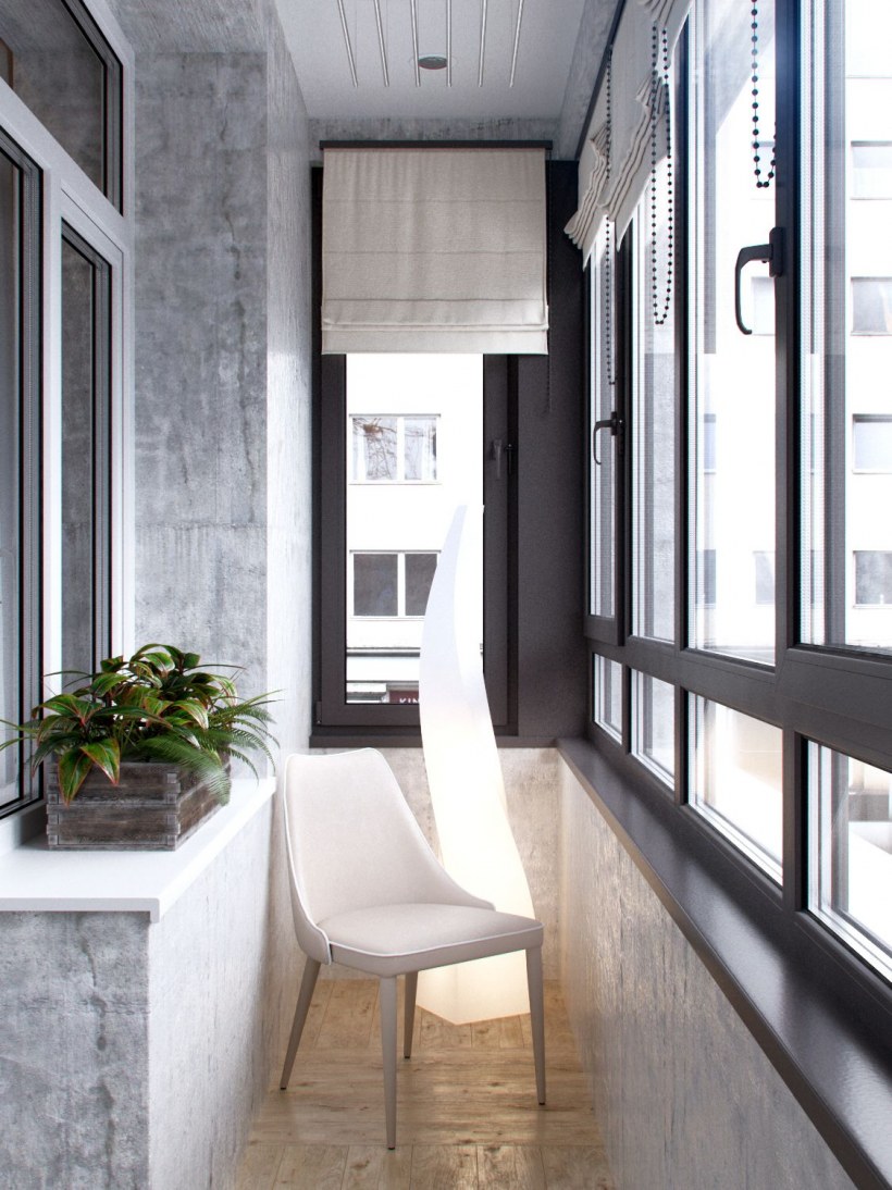 Интерьер лоджии 6 метров