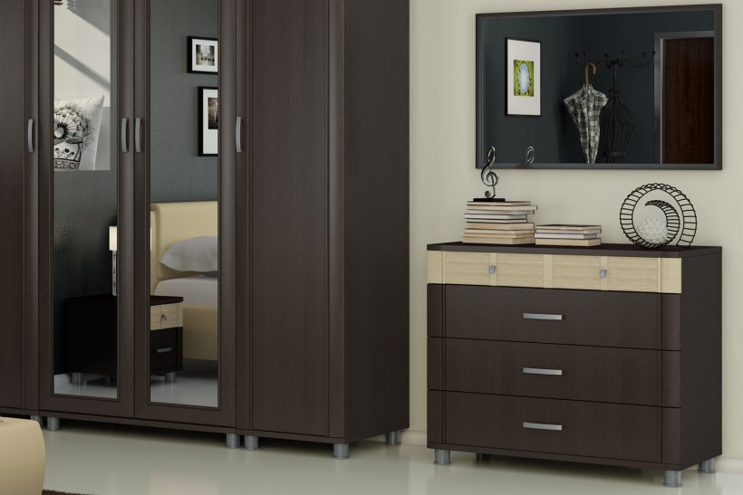 Модульная спальня "Амели" ТРИЯ