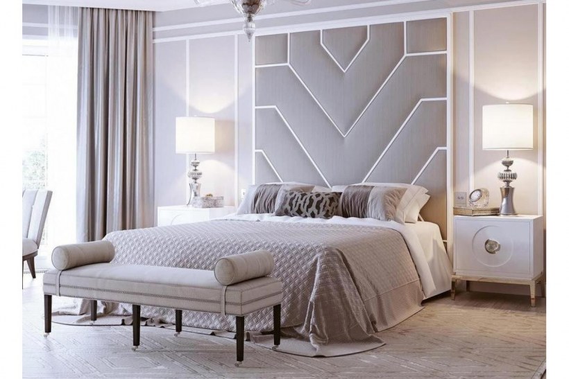 Мягкие настенные панели в спальню