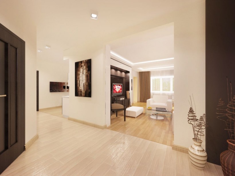 Проход из прихожей в гостиную