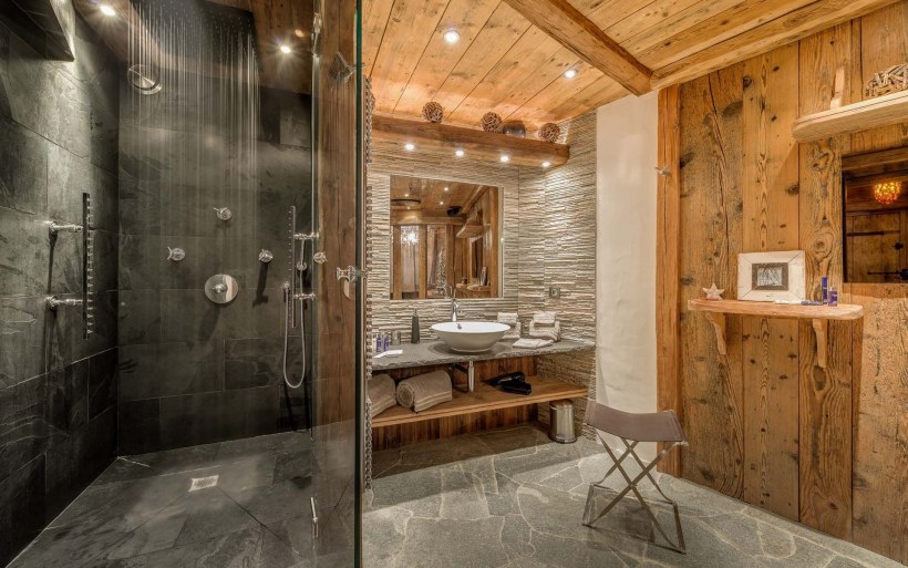Ванная в стиле Шале