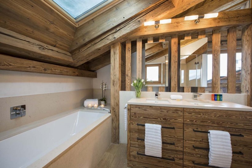 Шале интерьер ванна