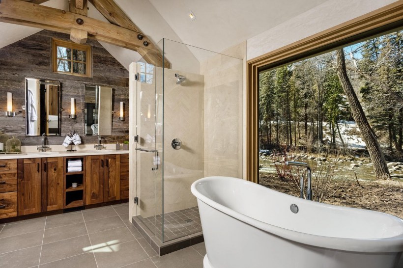 Ванная в рустикальном стиле