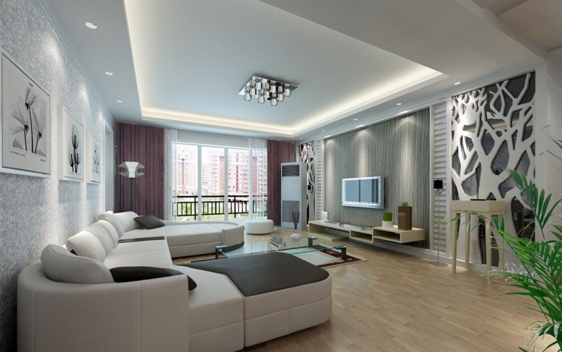 Современный интерьер зала