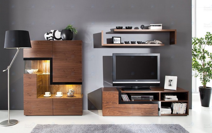 Гостиная с полками