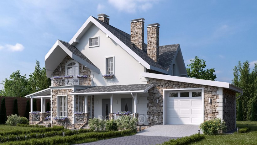 Белые окна в частном доме