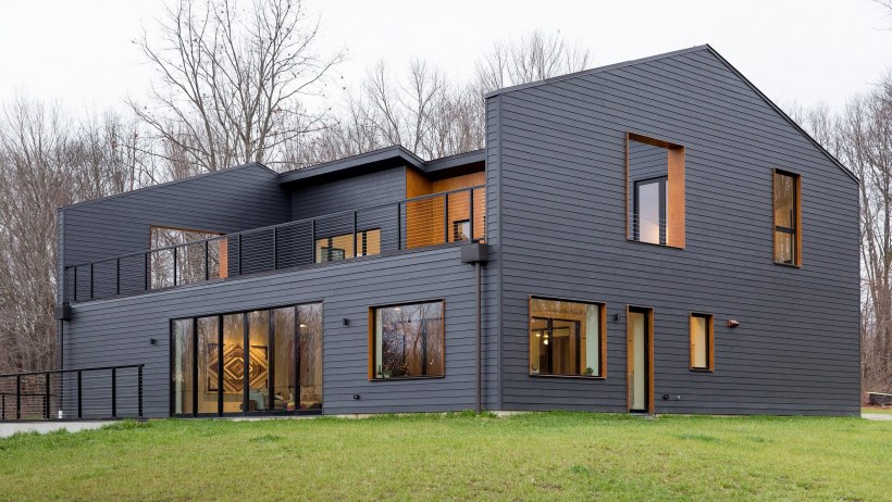 Серый дом современный