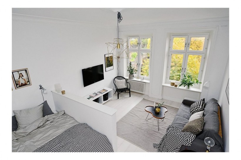 Гостиная-спальня 15м2 икея