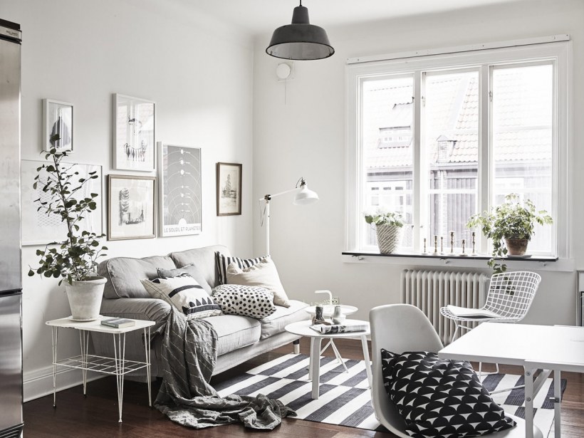 Гостиная в стиле Сканди