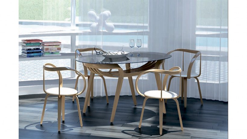 Круглая кровать стиль Модерн