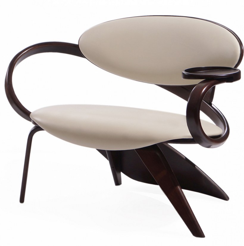 Из гнутой фанеры торшер