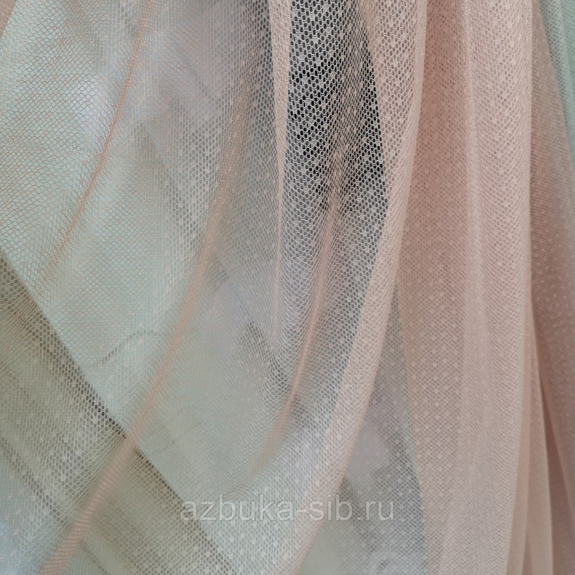 Тюль пыльная роза 290