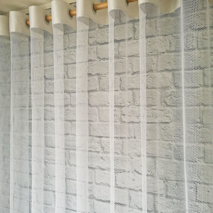 Штора сетка белая