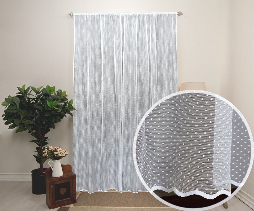 Тюль Аморе Мио горох