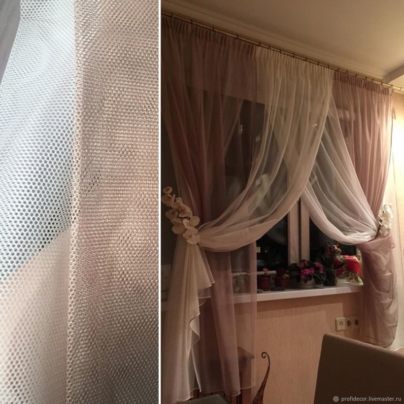 Тюль с подхватом