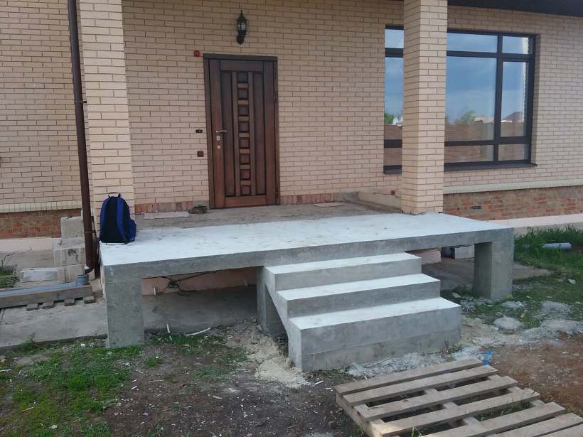 Трапециевидные ступени крыльца
