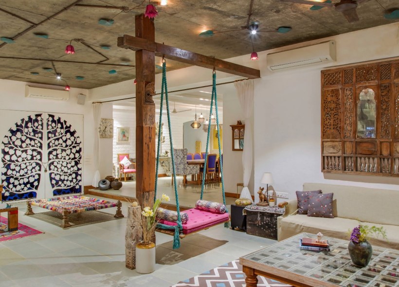 Отель белая гостиная в индийском стиле