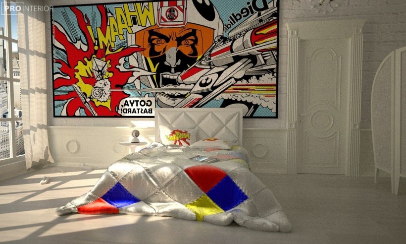 Интерьер в стиле комиксов