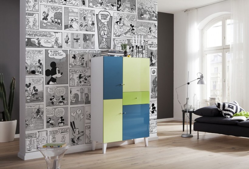 Интерьер с комиксами