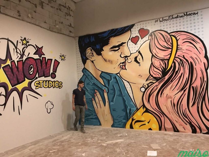 Роспись стен поп арт