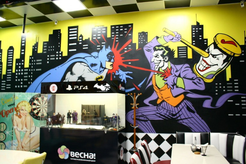 Кафе в стиле комиксов