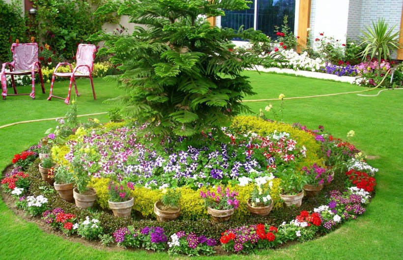 Цветник многоярусный Каскад