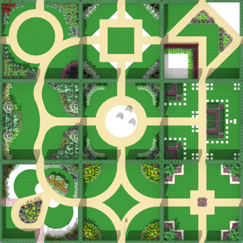 Сады замка Вилландри план