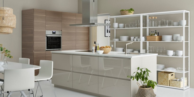 Икеа кухня Воксторп матовый белый