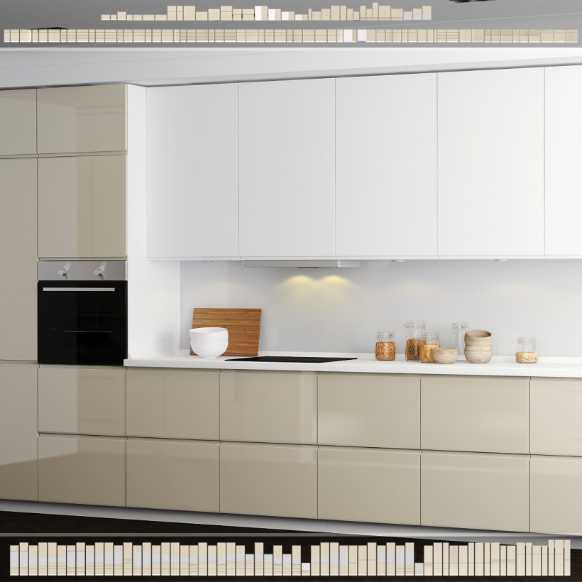 Кухня икеа Воксторп серая