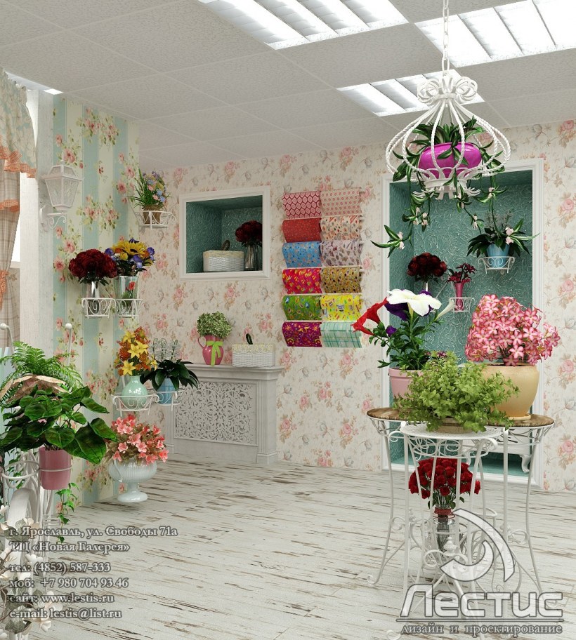 Интерьер цветочного магазина