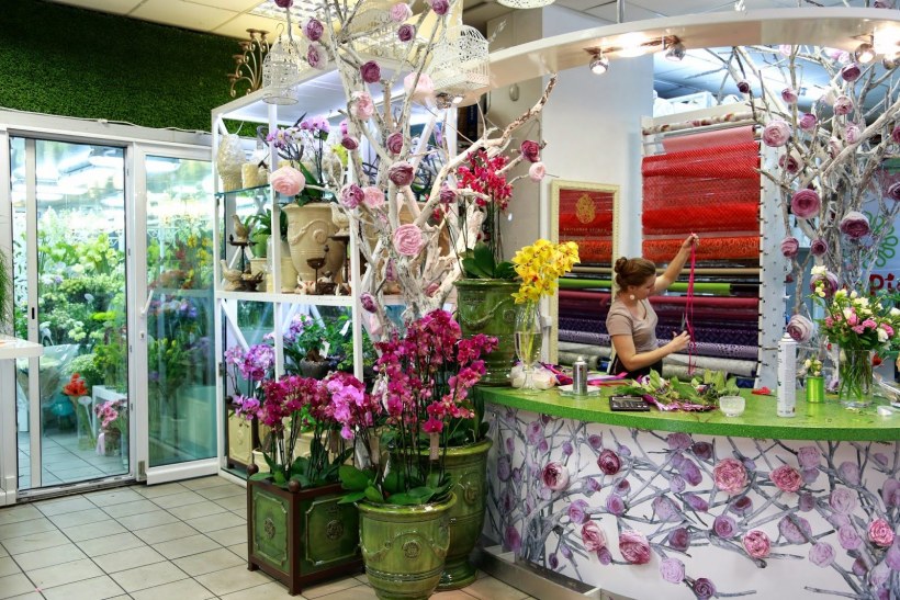 Обустройство цветочного магазина