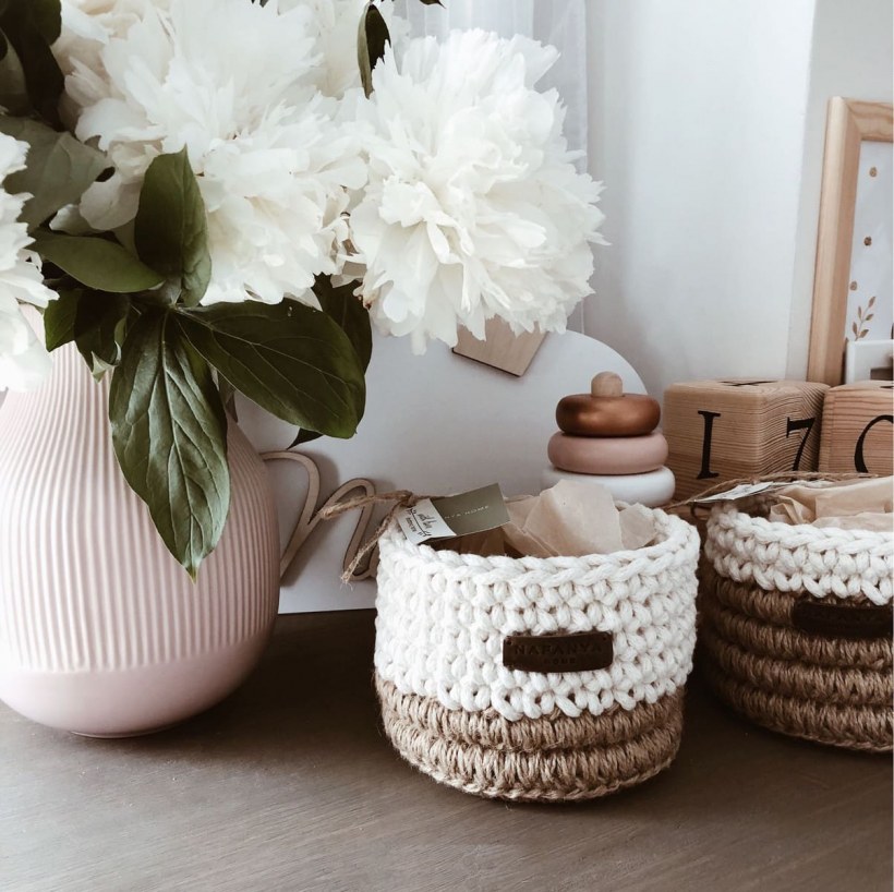 Корзинки из джута икеа