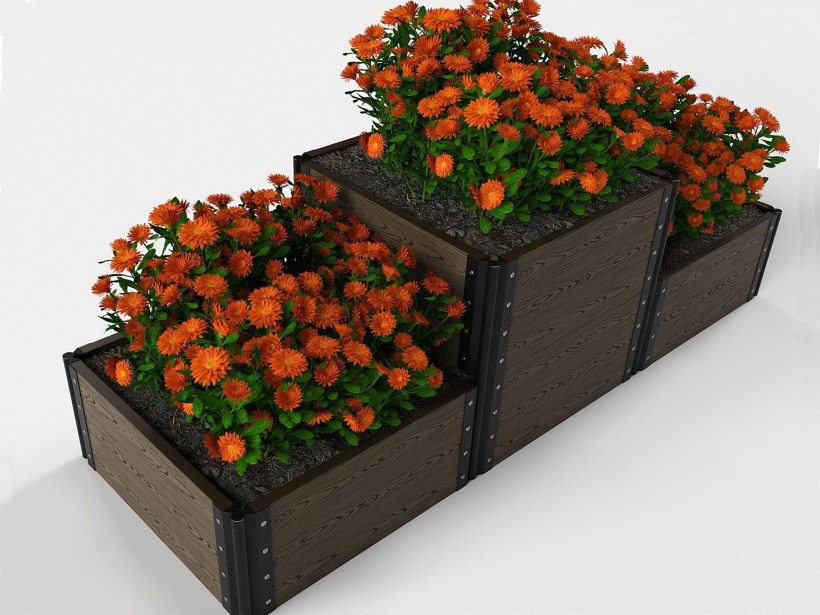 Многоуровневые клумбы для цветов